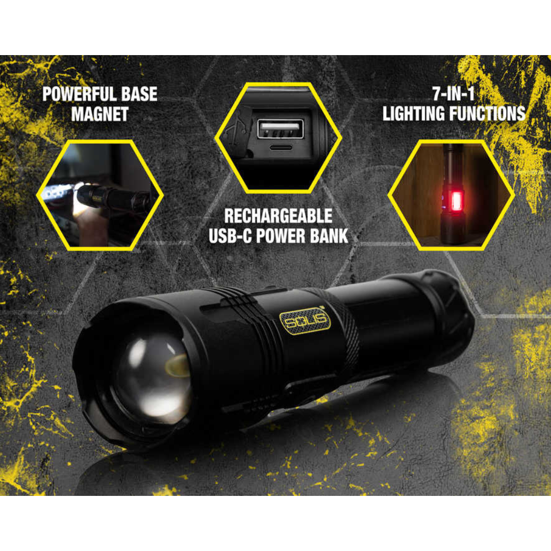 Jonard Solis Rechargeable Tactical Flashlight from GME Supply